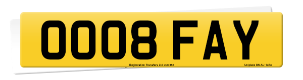 Registration number OO08 FAY